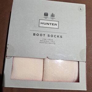 Hunter WomansLarge Boot Socks - Cream